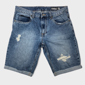 Empyer Slim Denim Distressed Bermuda Jean Shorts Men’s Size 32